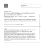 Evaluation of 1,25-dihydroxyvitamin D3 pathway in patients with chronic urticaria