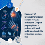 Frequency of Growth Differentiation Factor 5 rs143383 and asporin D-repeat polymorphisms in patients with hand and knee osteoarthritis in Kurdistan province, Iran